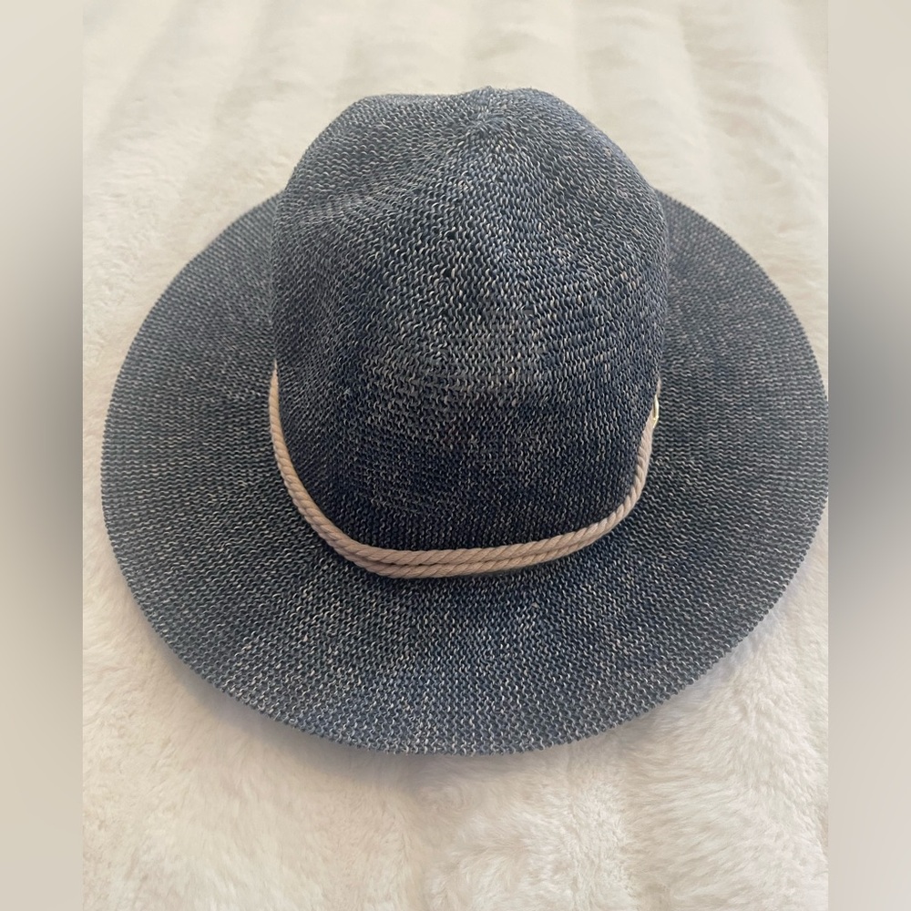 Vince Camuto Blue Paper Panama Hat - Picture 5 of 8